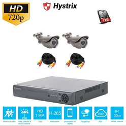 Kamerový set Hystrix DVR-B2-1MP-G - 1TB pevný disk