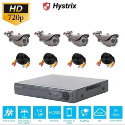 Kamerový set Hystrix DVR-B4-1MP-G - Bez pevného disku