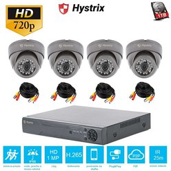 Kamerový set Hystrix DVR-D4-1MP-G - 1TB pevný disk