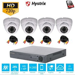 Kamerový set Hystrix DVR-D4-1MP-W - 1TB pevný disk